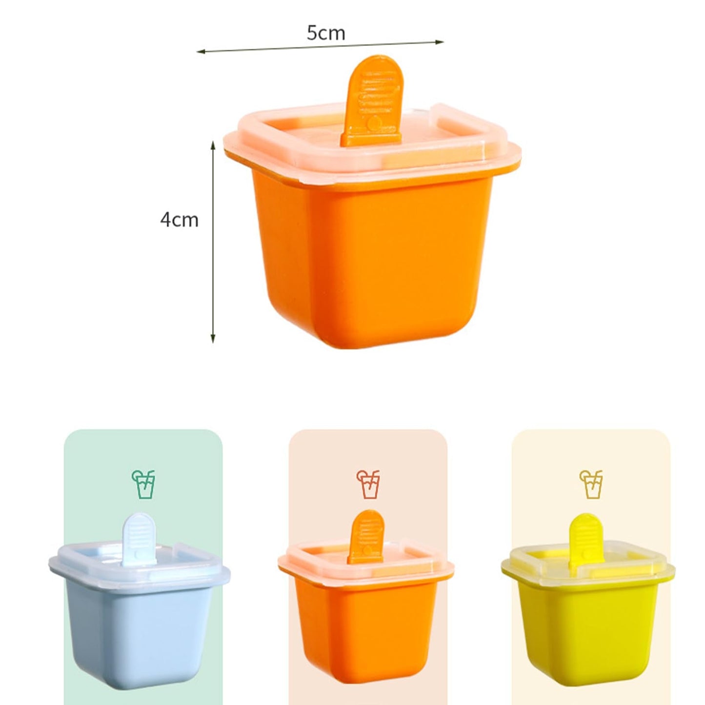 Pack of 12 Ice Lolly Moulds, Food Grade Ice Tray, Ice Pop Maker - Armaa Store