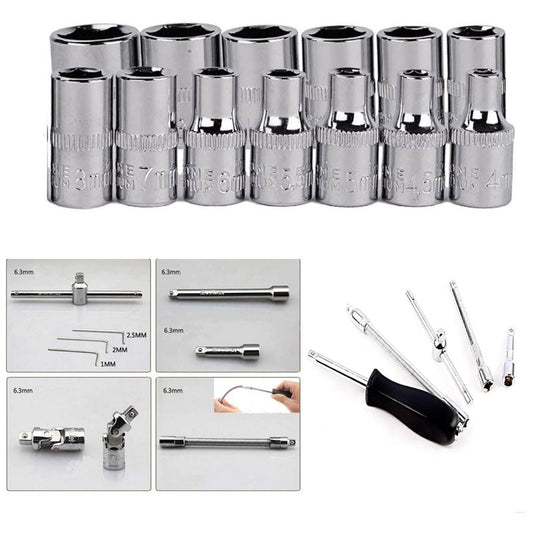 46pcs Car Repair Wrench Set with Head Ratchet & Sockets - Armaa Store