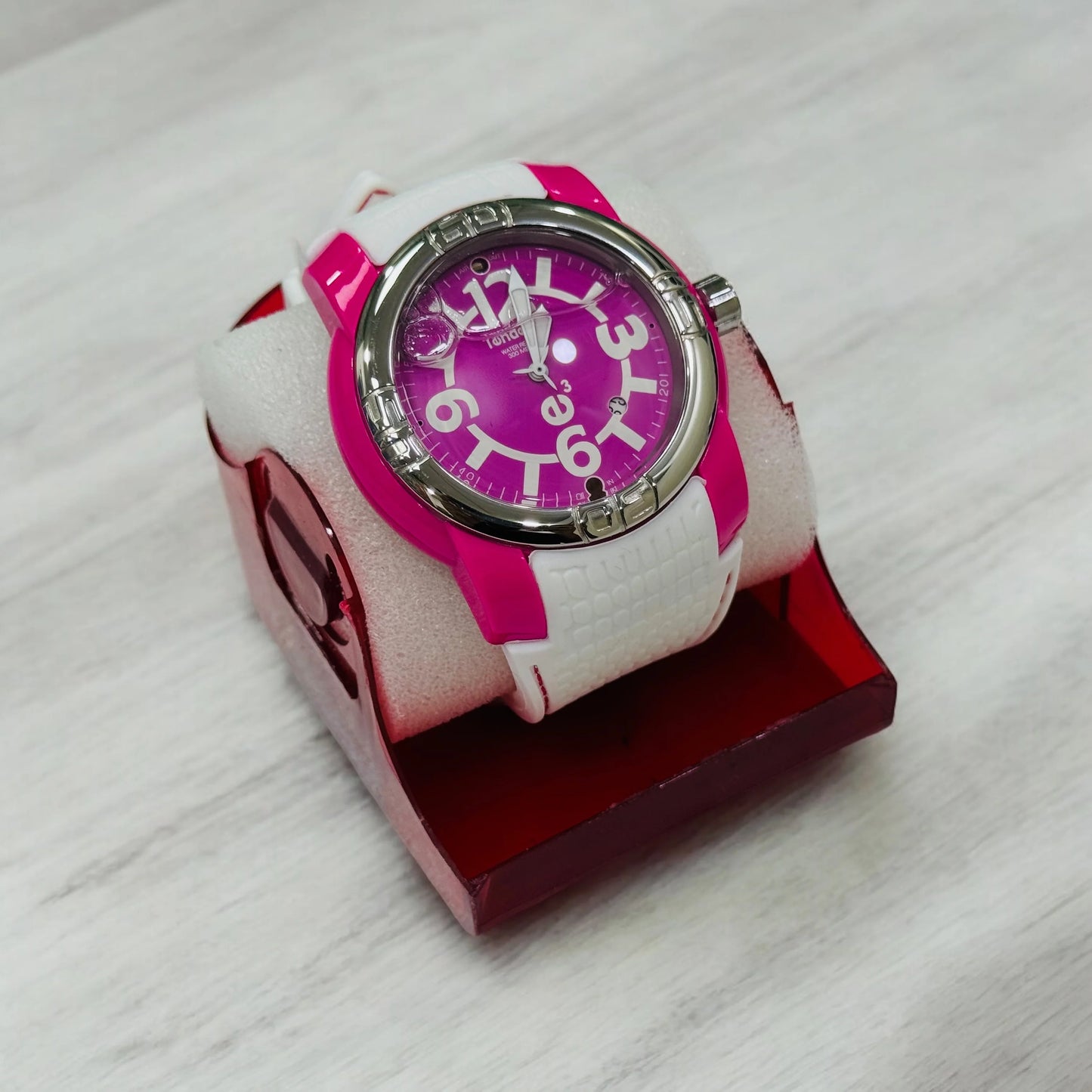 Tendence Water Quartz Chronograph Watch with Unique Water Dial