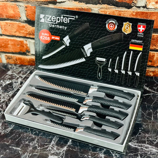 Zepter Non-Stick Coating 6pcs Knife Set