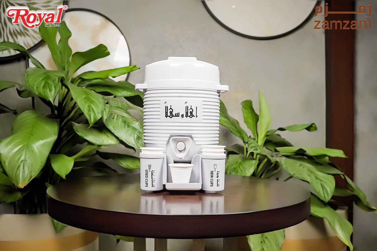 Mini Zamzam Dispenser 2L with 50ml ZamZam water Bottle - Armaa Store