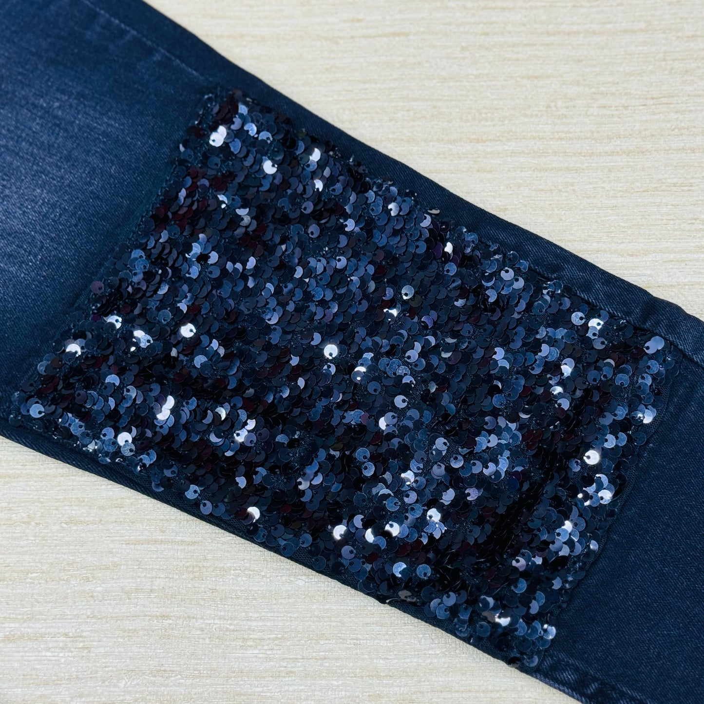 Denim Stretchable Woman Cotton Pant | Black Color