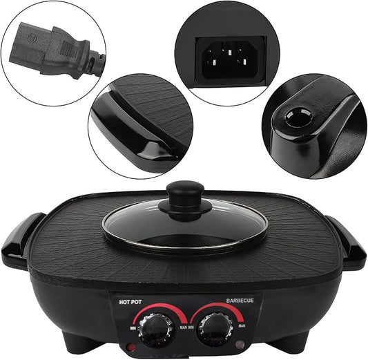 Hot Pot BBQ, hot pot and bbq grill, hot pot and bbq grill 2 in 1 - Armaa Store