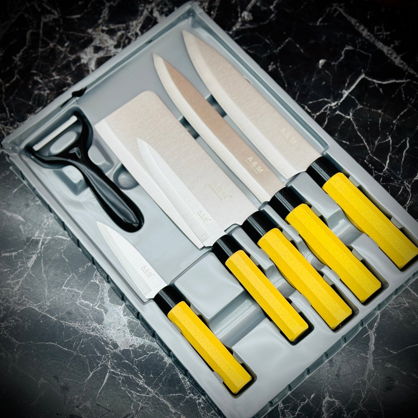 A & M 6pcs Kitchen knife set