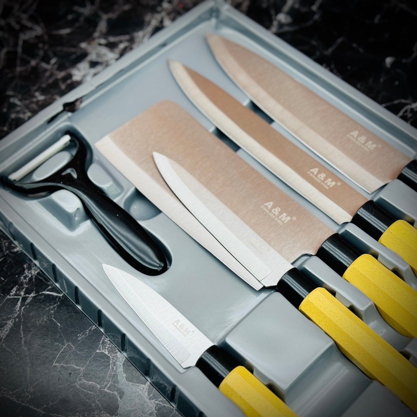 A & M 6pcs Kitchen knife set