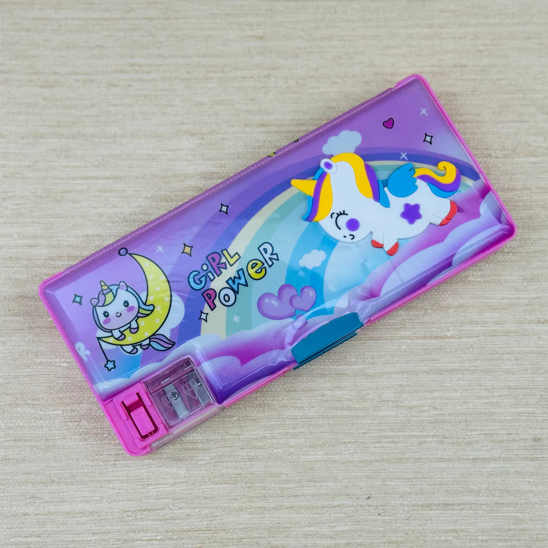 Unicorn Geometry Pencil Box For Kids | Pink