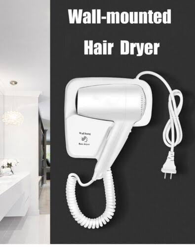 LANDIA WALL-MOUNTED HAIR DRYER – COMPACT & STYLISH FOR HOTELS & HOMES