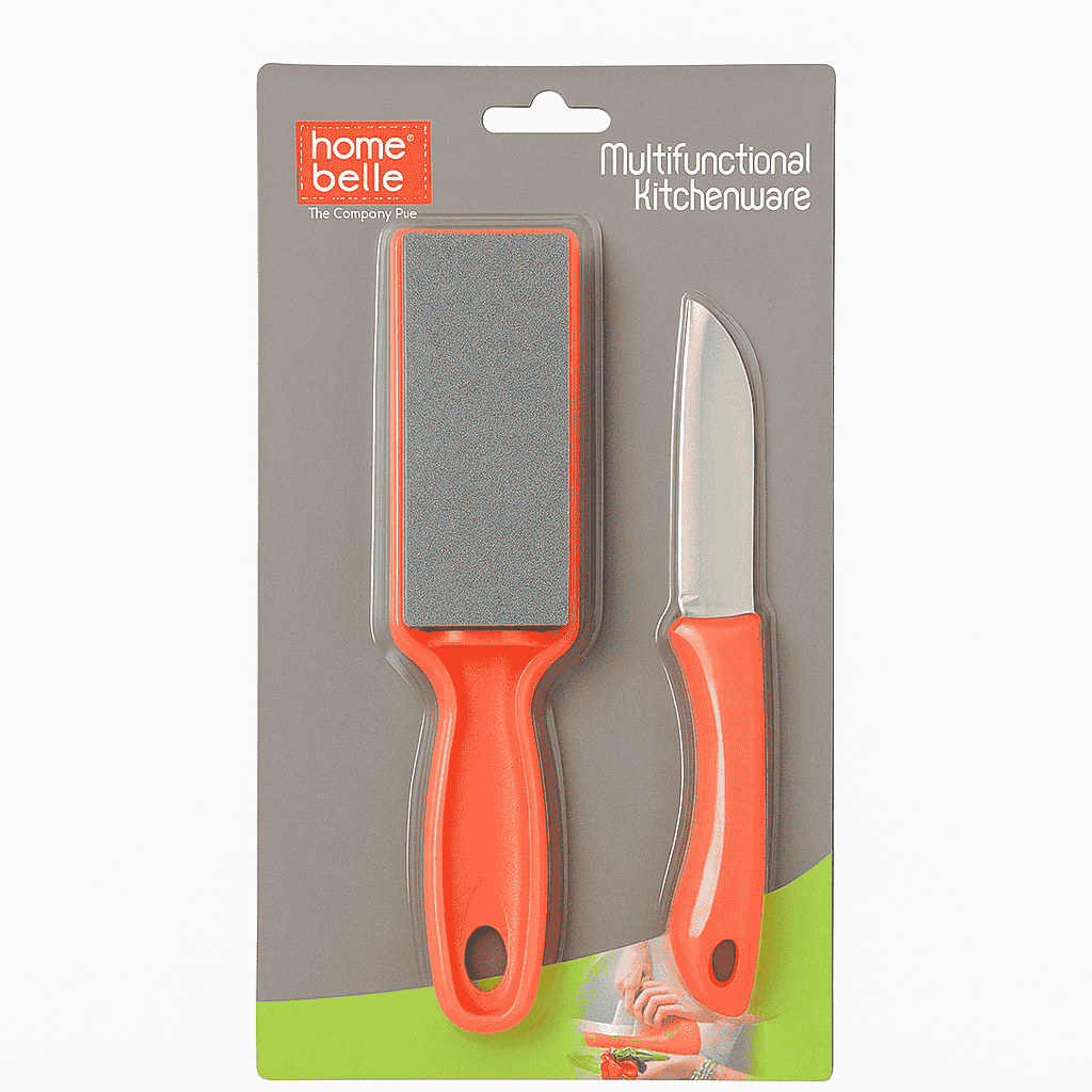 Home Belle Kitchen Helping Tools - Pocket Knife & Knife Sharpener