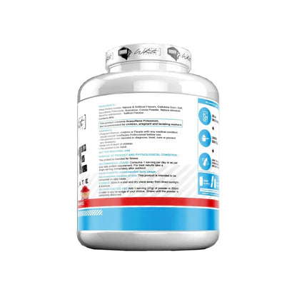 Supplement container with label on a white background
