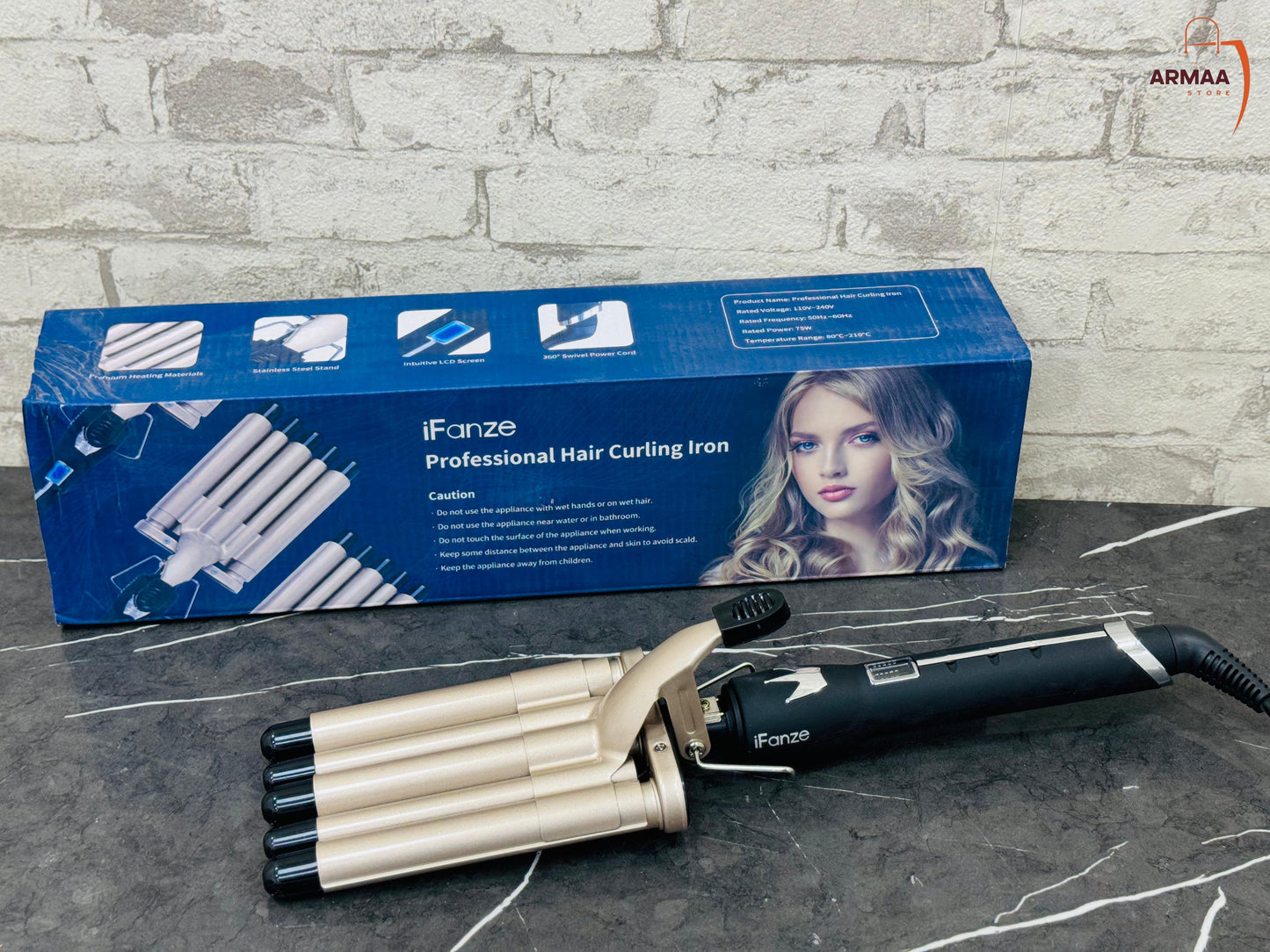 IFanze Professional Hair Curler | 5-barrels Iron