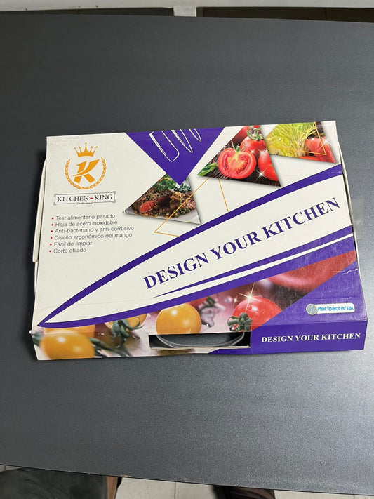 Kitchen King 6-Piece Kitchen Knife Set - KK19-5LN (Purple)