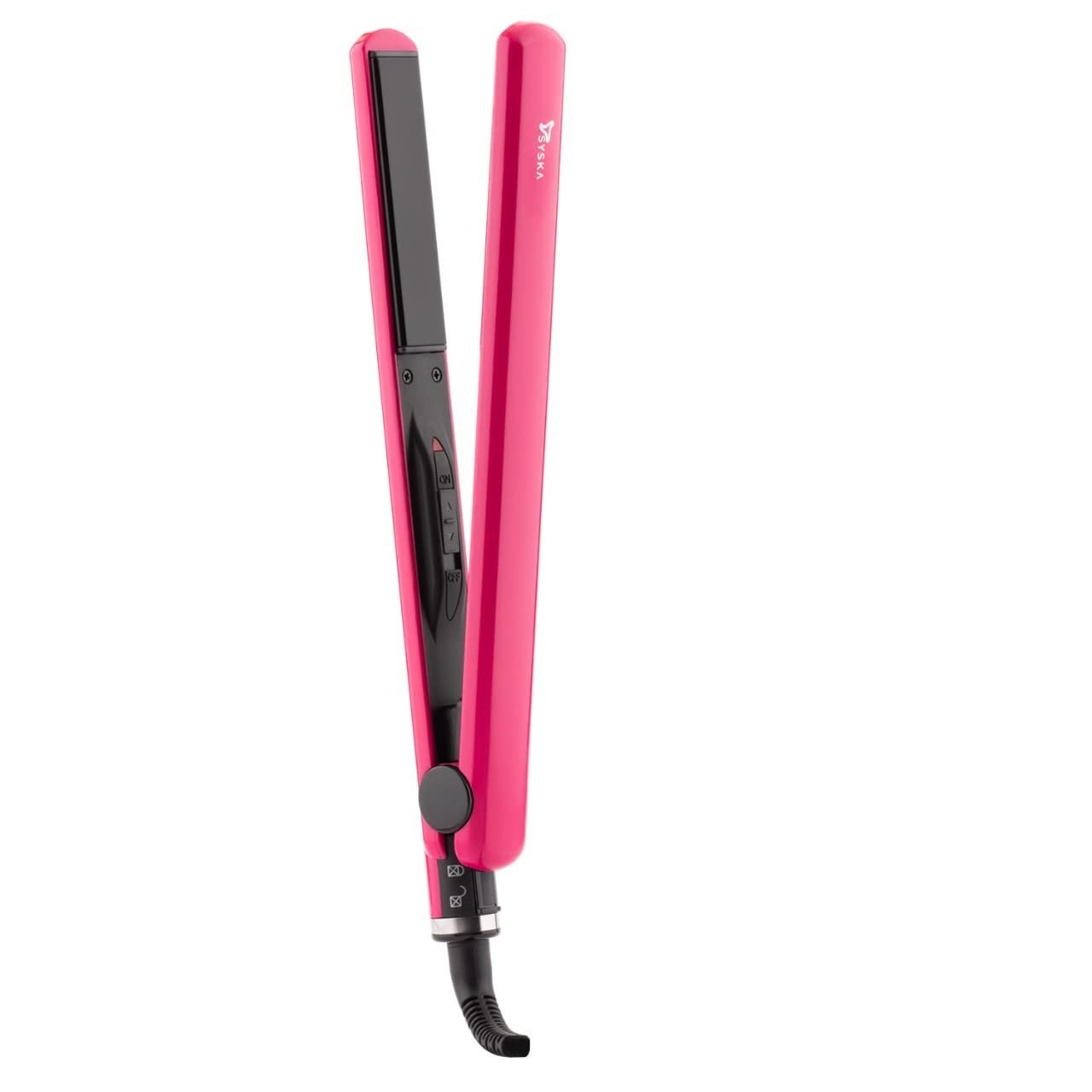 Syska HS6812 Super Glam Hair Straightener with Ceramic Plates, Heat Balance Technology and Overheat Protection