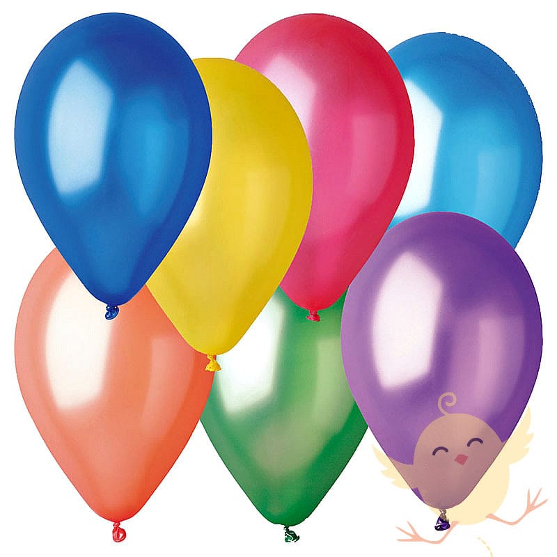 Balloons Plain Party Mix 100pcs with 1 Hand Air Balloon portable Pump