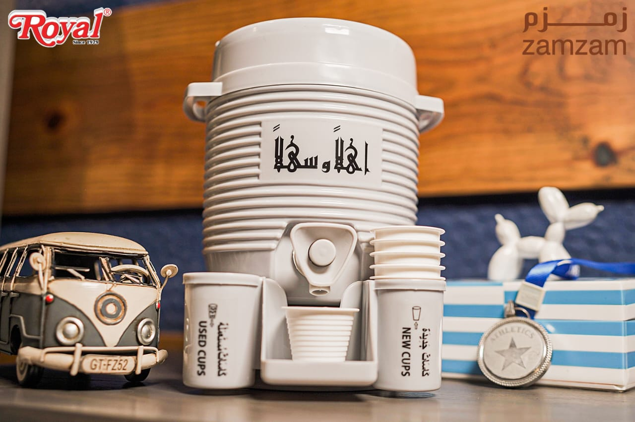 Mini Zamzam Dispenser 2L with 50ml ZamZam water Bottle - Armaa Store