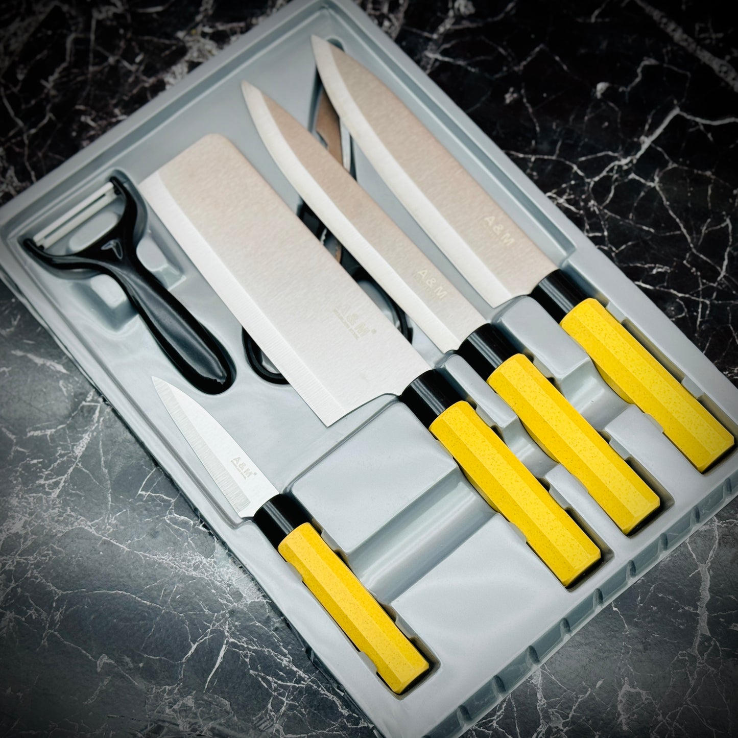 A & M 6pcs Kitchen knife set