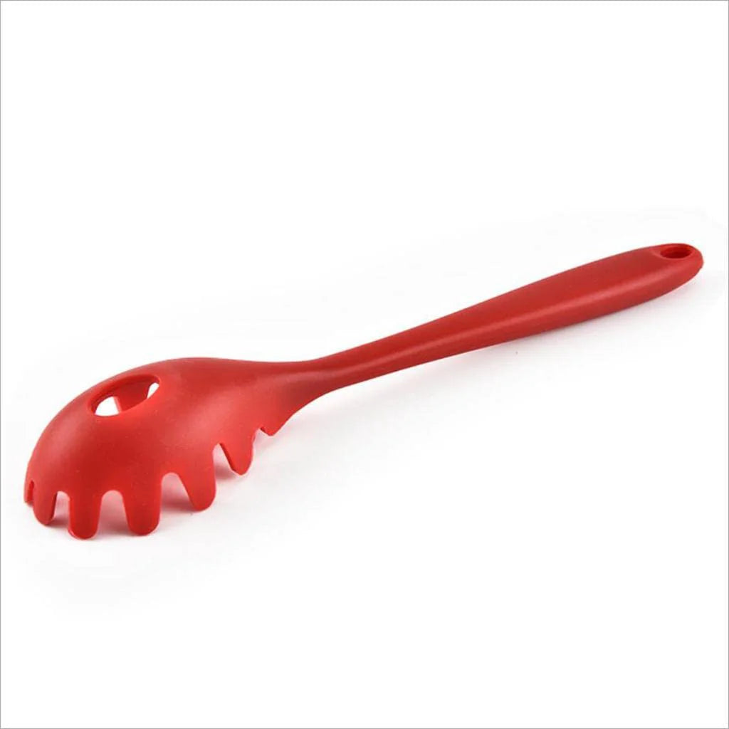 Silicone Pasta, Noodle and Spaghetti Ladle (Fork, and Server Tongs)