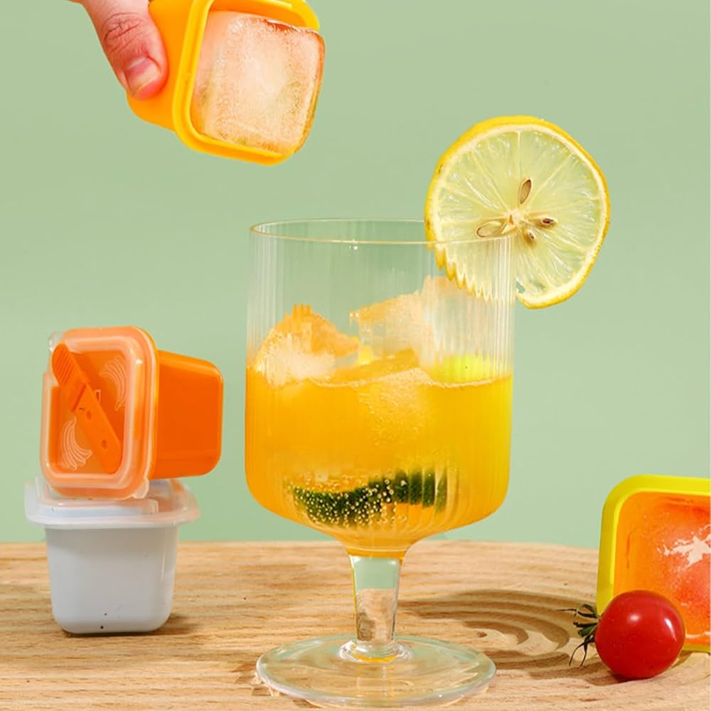 Pack of 12 Ice Lolly Moulds, Food Grade Ice Tray, Ice Pop Maker - Armaa Store