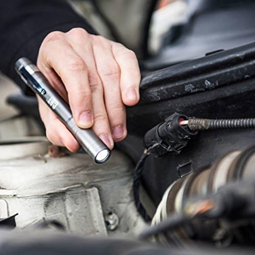 CAT LED Pocket Flashlight – Compact Rechargeable-Style Metal Torch with Clip