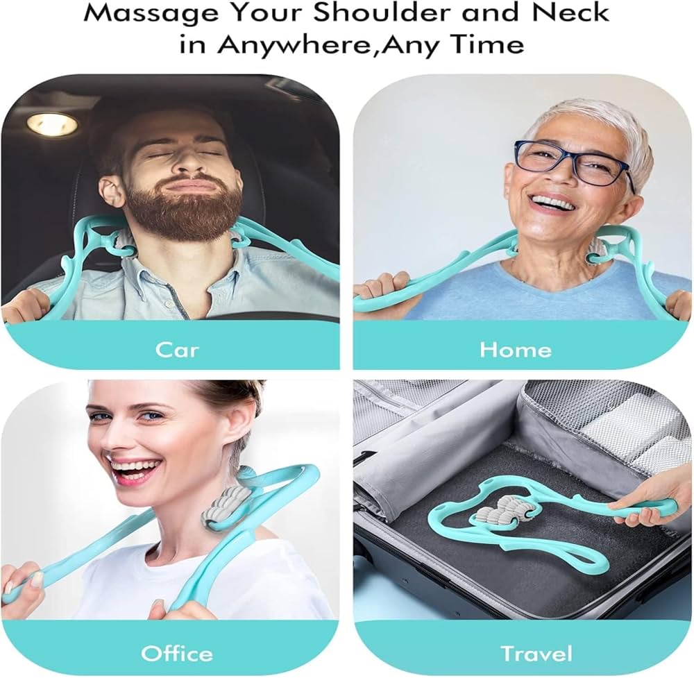 Trigger Point Neck and Shoulder Massager – Handheld Deep Tissue Roller with 6 Massage Balls for Muscle Pain Relief | 2 PCS SET - Armaa Store