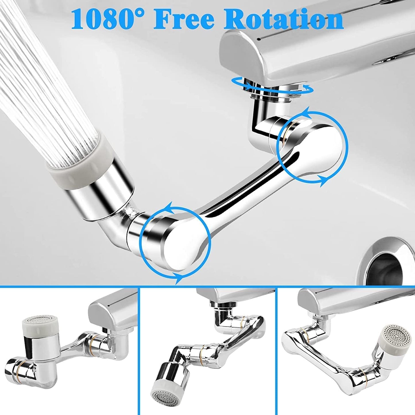 1080° Multi-Functional Faucet Aerator Rotatable | 2 Pieces Set