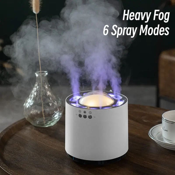 6 Nozzle Dynamic Humidifier, Mist Air Humidifier with Colorful LED Lig ...