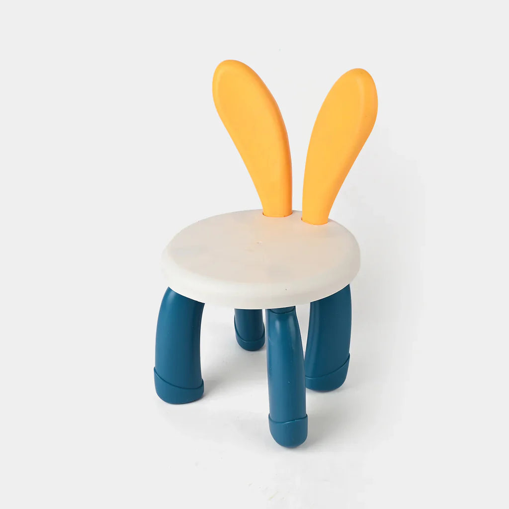Children's stool with bunny ears