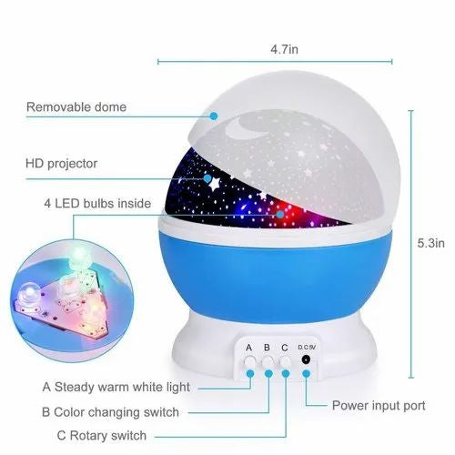 Star Master Dream Color Changing Rotating Projection Lamp - Armaa Store