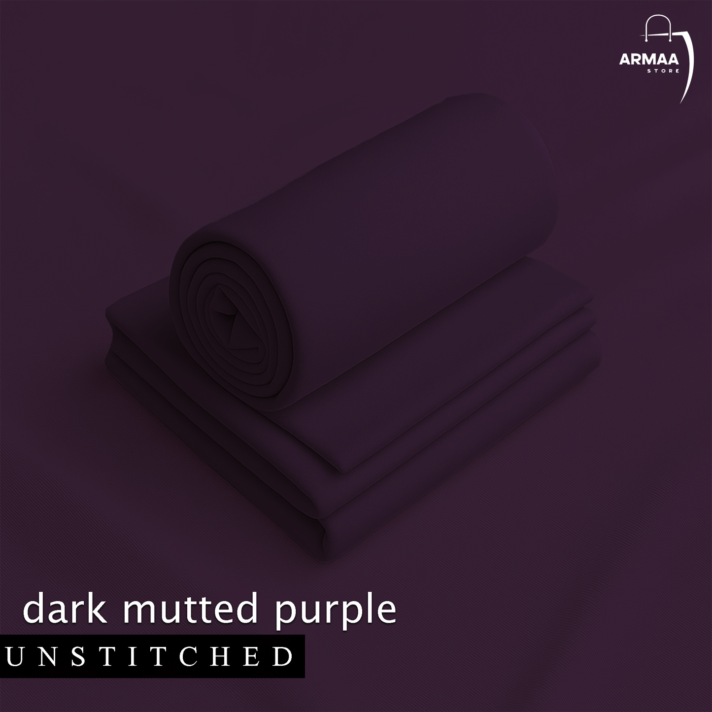 Dark Mutted Purple - Imperial Original Unstitched Boski