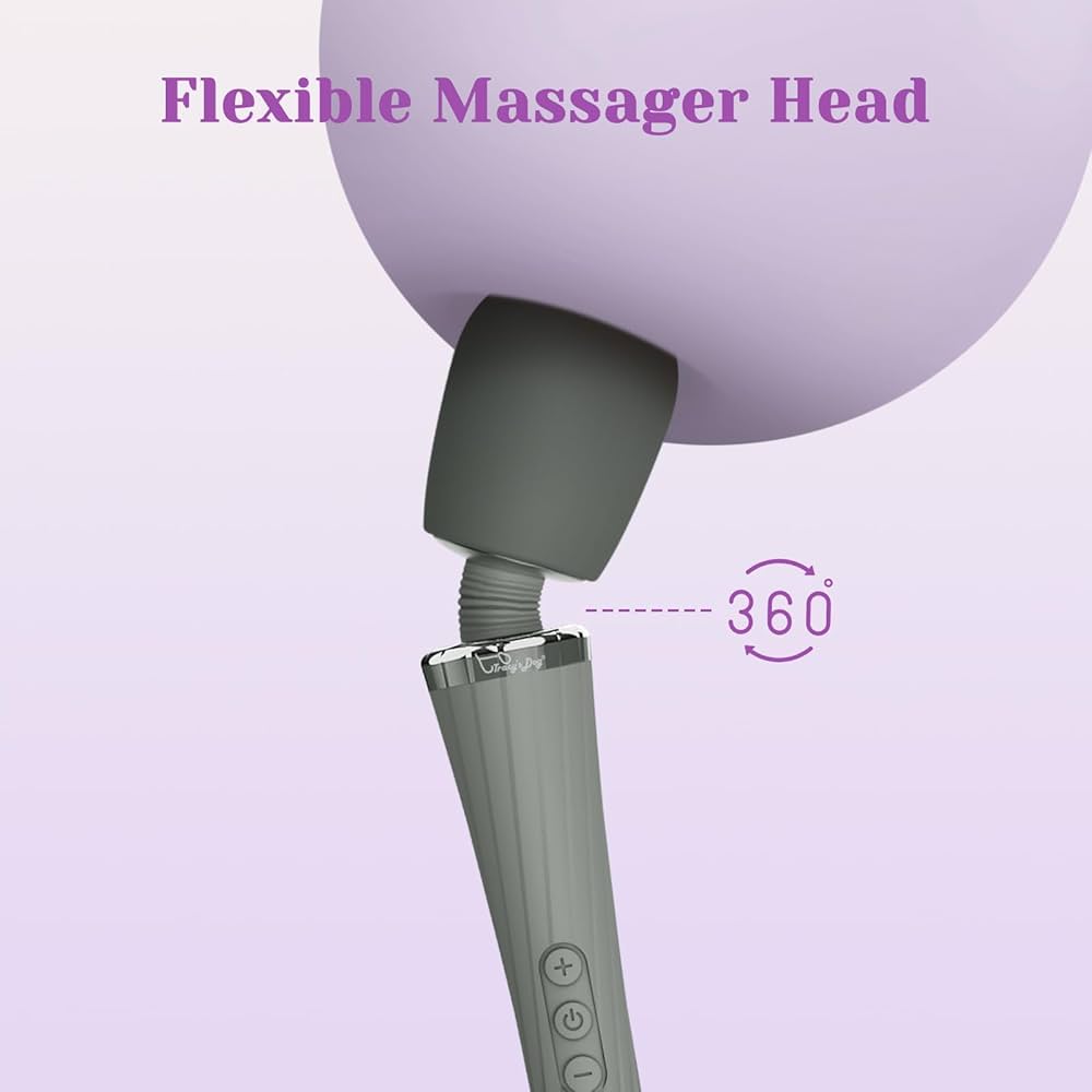 Cordless Handheld Wand Massager with 5 Rotation Vibrate Modes - Armaa Store