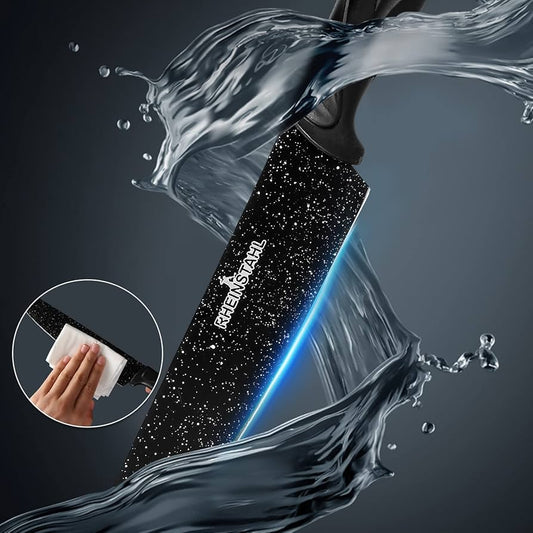 Knife Set 6-Piece Stainless Steel Kitchen Knife Set with 10pcs Car Gift - Armaa Store