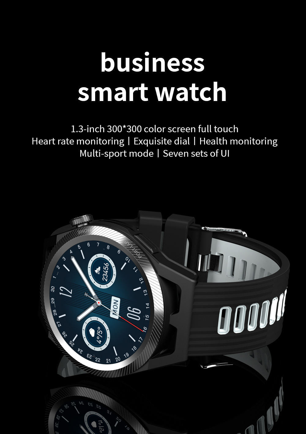 IP67 Waterproof Smartwatch with Heart Rate & Sleep Monitoring