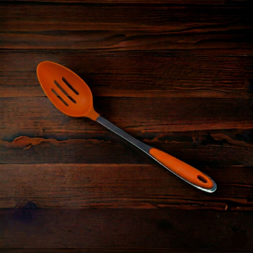 Stainless Steel Nylon Slotted Cooking Spoon – Armaa Store