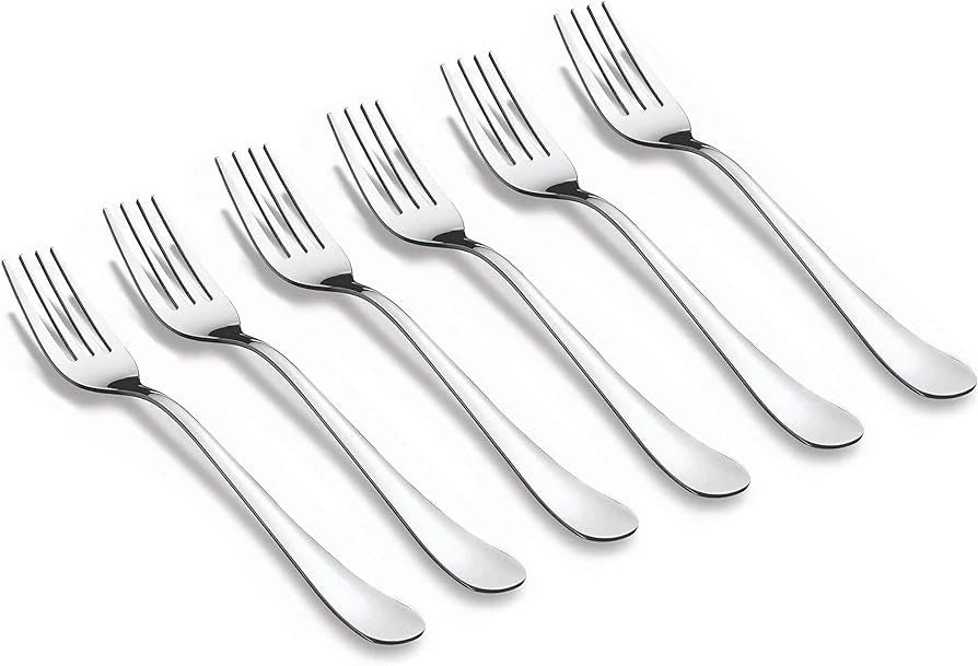 Stainless Spoons | Designed 6 spoon 6 forks set