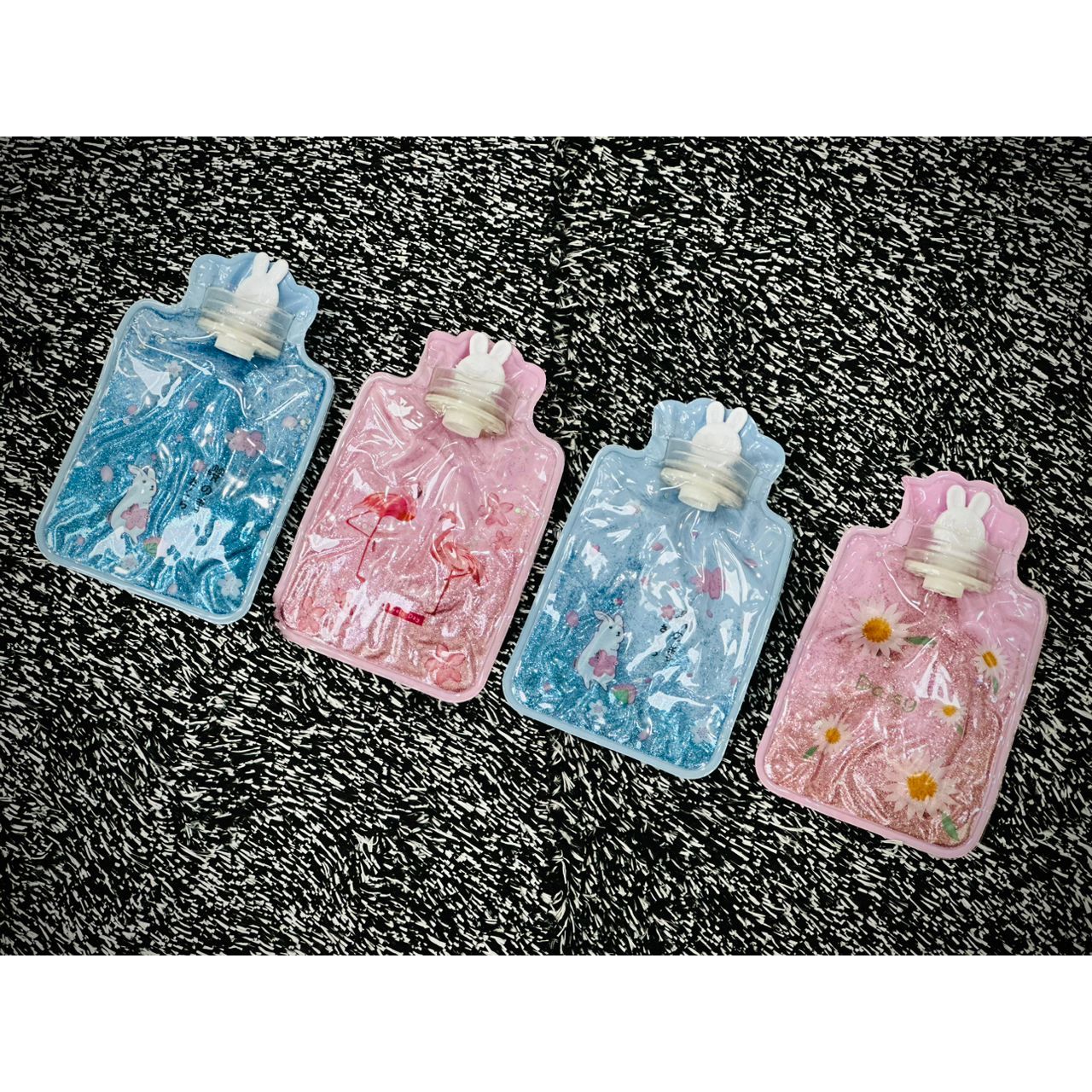 Transparent Hot And Cool Water Bottle | 4 Pieces Set