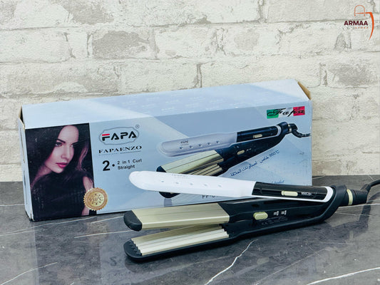 FAPA 2in1 Hair Straightener | Hair Crimper