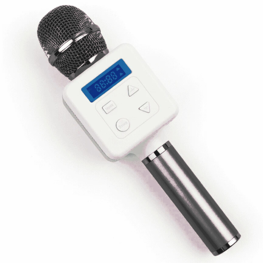 black microphone with digital display armaa store