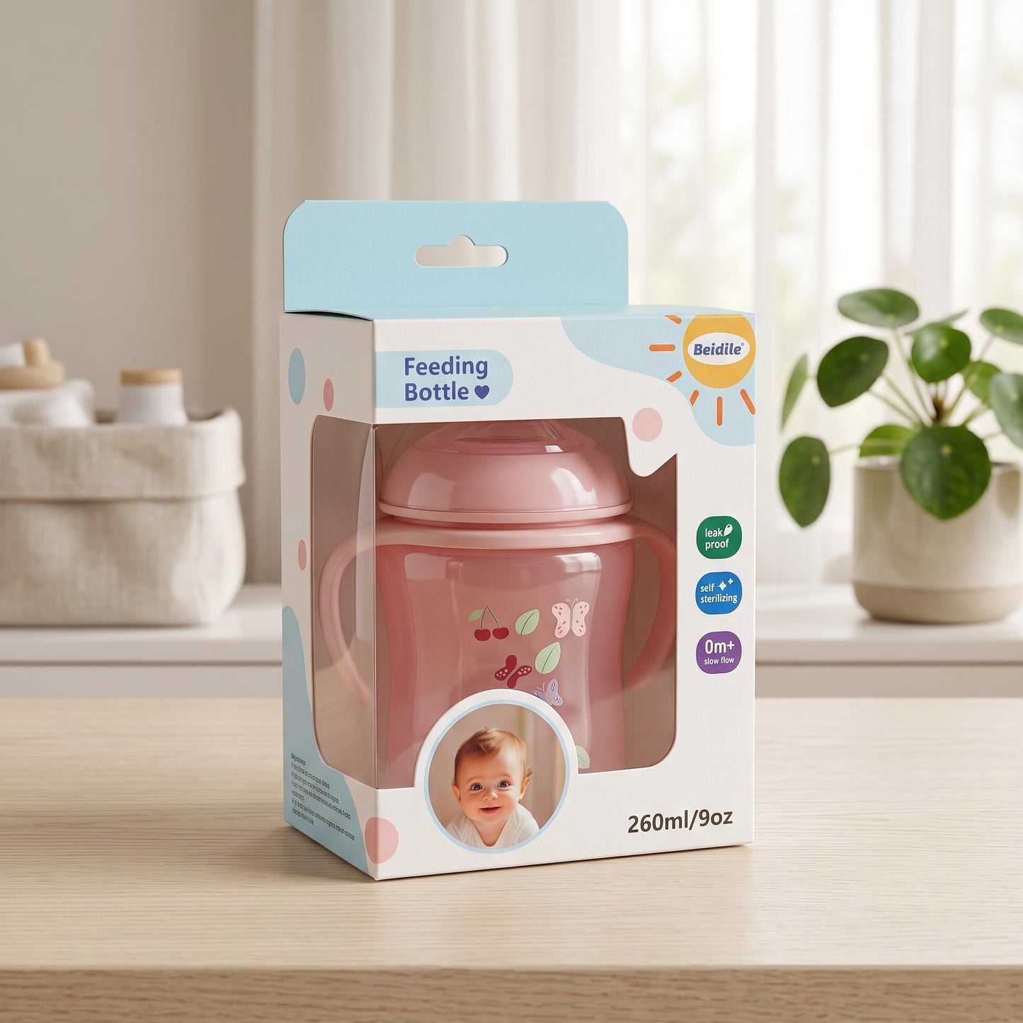 Premium Baby Feeding Bottle Set | BPA-Free Anti-Colic Leak-Proof Baby Feeder for Newborns Set - Armaa Store Pk