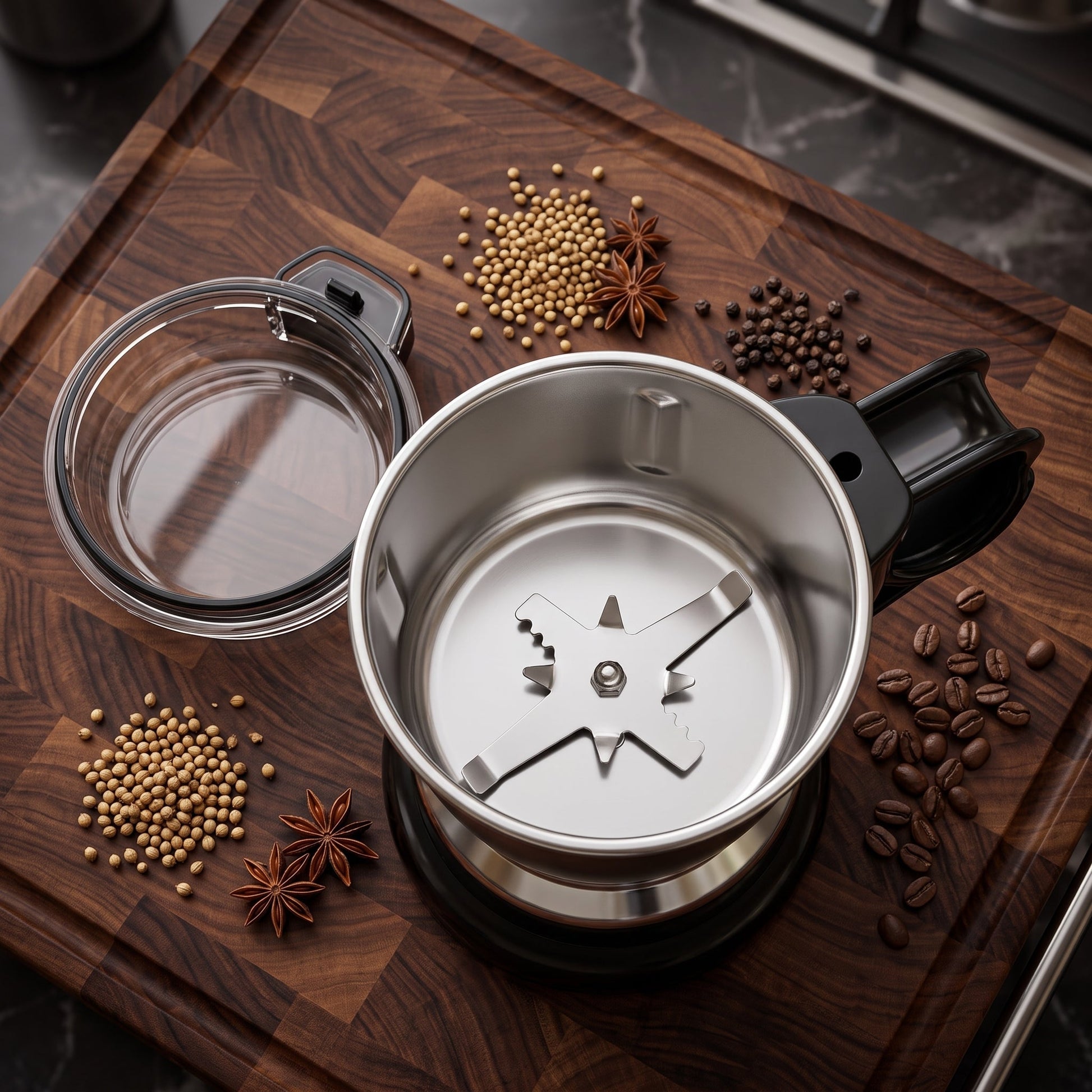 Silver Crest Electric Coffee & Spice Grinder | Stainless Steel Multi-Purpose Grinder - Armaa Store Pk